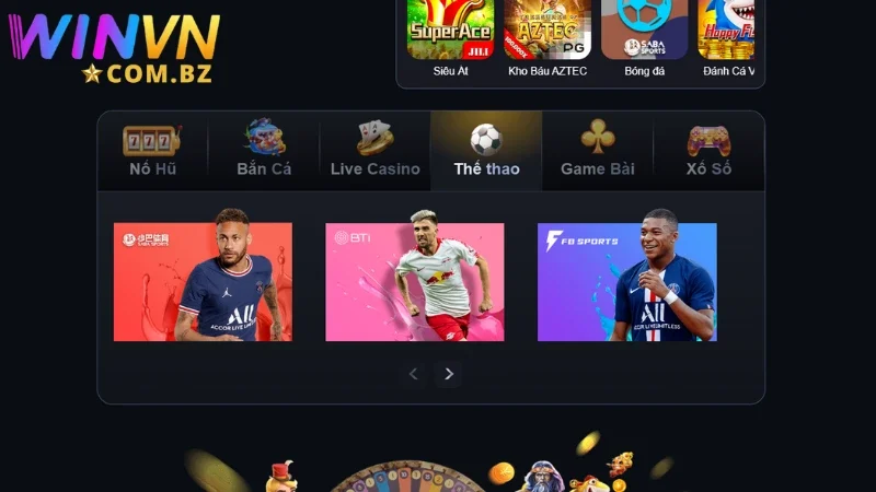 Sảnh thể thao Winvn được triển khai hoành tráng